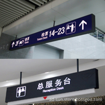 Standing Way Finding Aluminum Sign Box